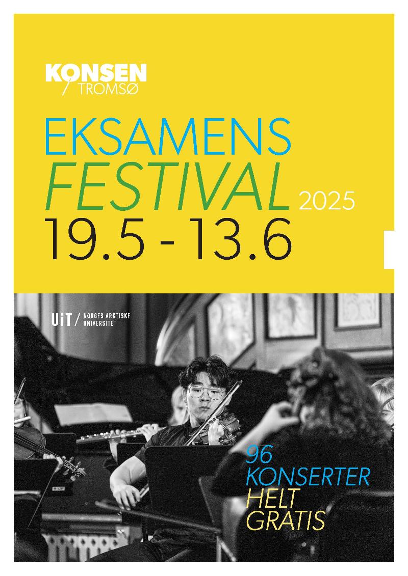 Plakat for Konsen eksamensfestival